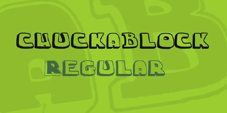 Chuckablock font