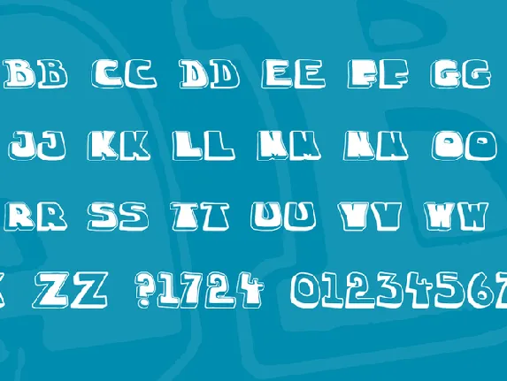 Chuckablock font