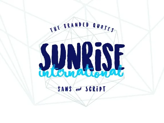 Sunrise International Free font