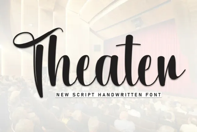 Theater Script font