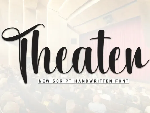 Theater Script font