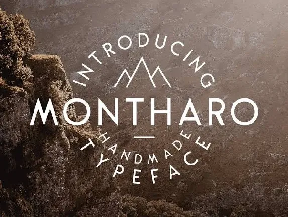 Montharo Family Free font