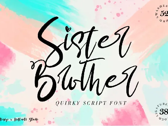 Sister & Brother font