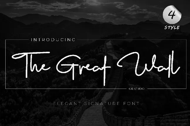 The Great Wall 2 font