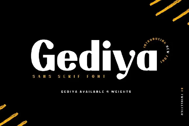 Gediya Personaluse font