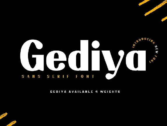 Gediya Personaluse font