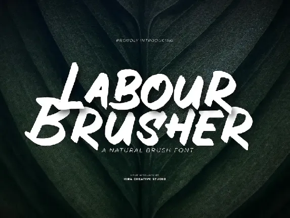 Labour Brusher font