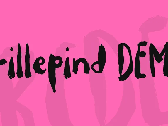 Drillepind DEMO font