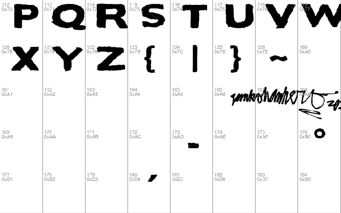 Bactosaurus font