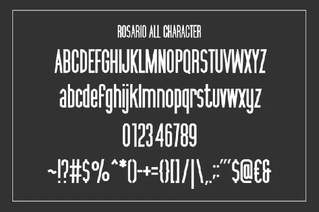 Rosario font