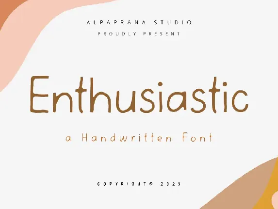 Enthusiastic font