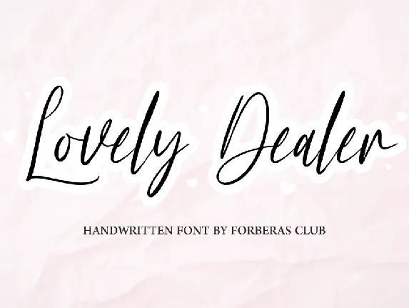 Lovely Dealer font