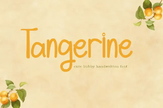 Tangerine font