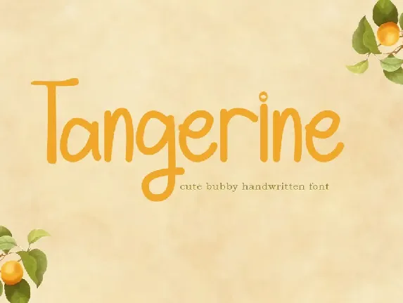 Tangerine font