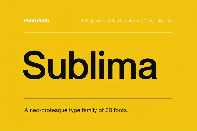 Sublima font