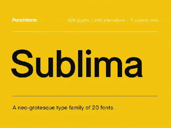 Sublima font