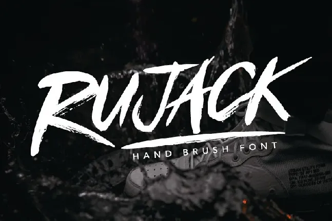 Rujack HandBrush font