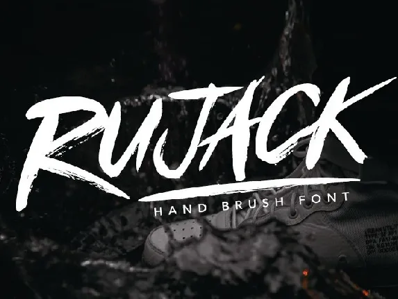 Rujack HandBrush font