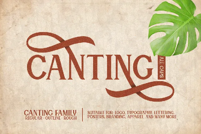 Canting Typeface font