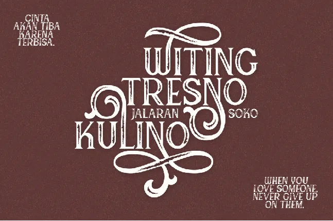 Canting Typeface font