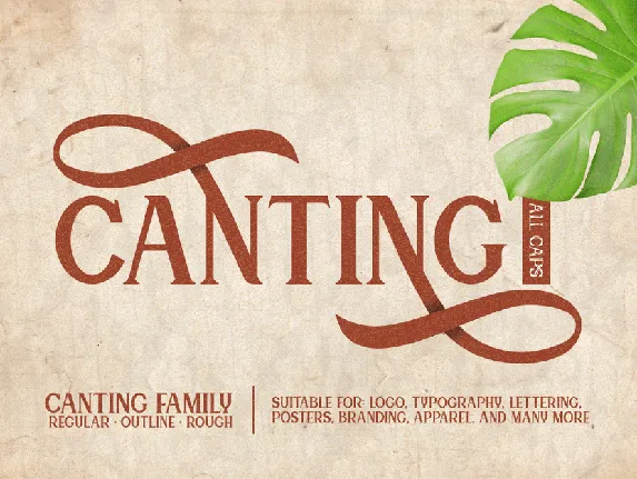 Canting Typeface font