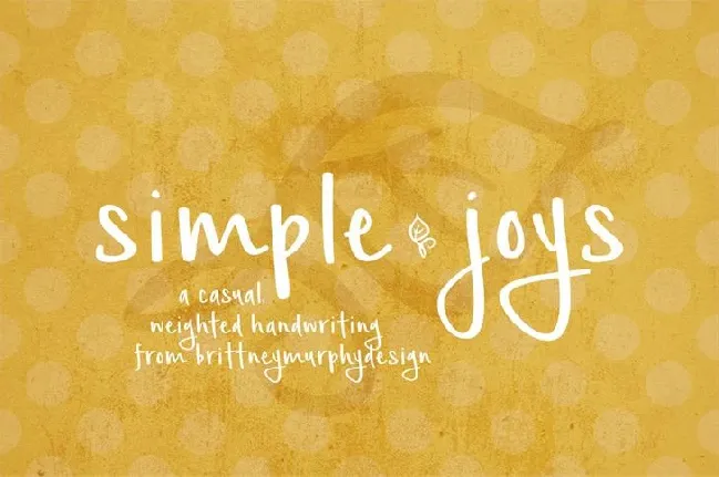 Simple Joys Free font