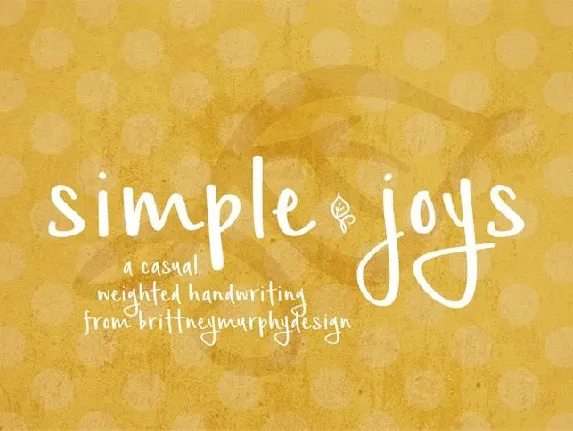 Simple Joys Free font