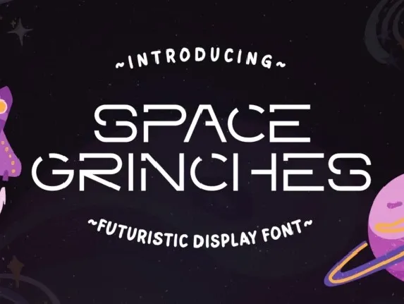 Space Grinches font