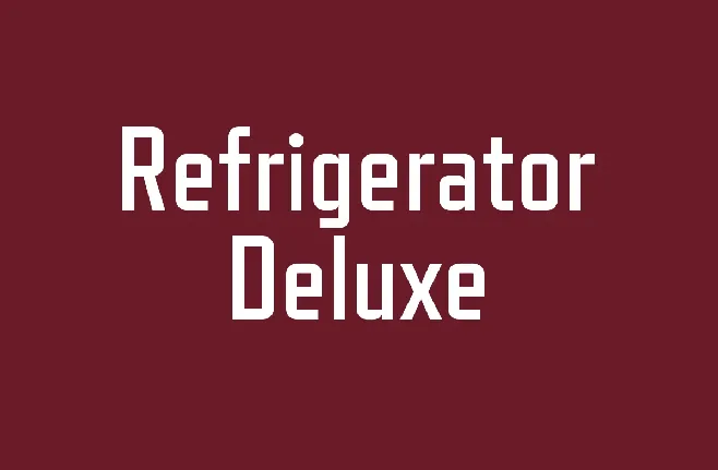 Refrigerator Deluxe font