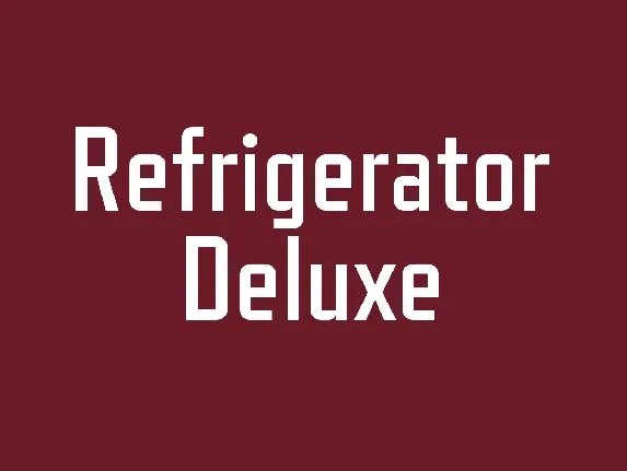 Refrigerator Deluxe font