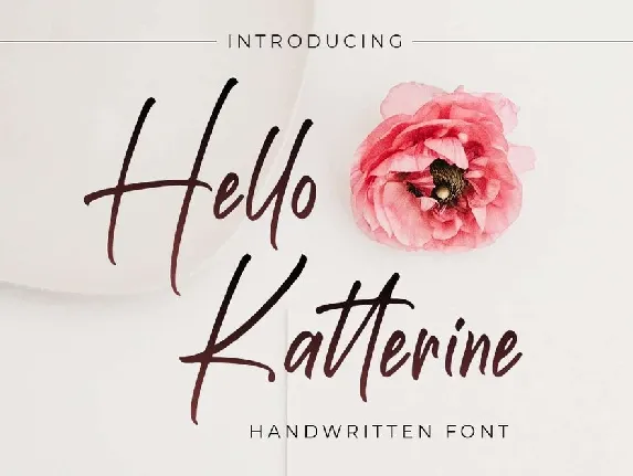 Hello Katterine font