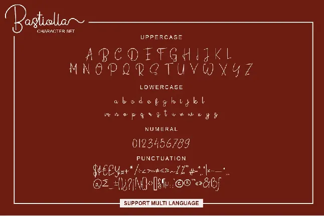 Bastiolla font