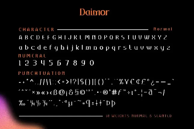 Daimor Personal Use font