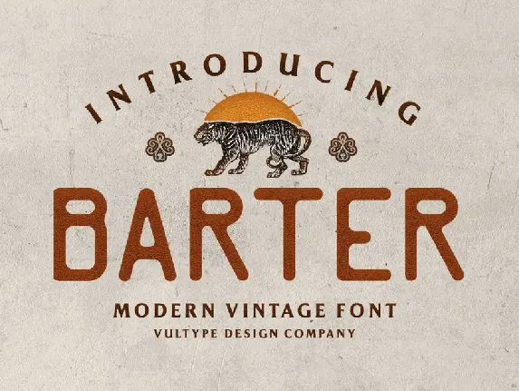 Barter font