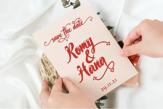 Wedding Bouquet font