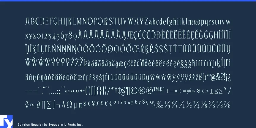 Echelon font