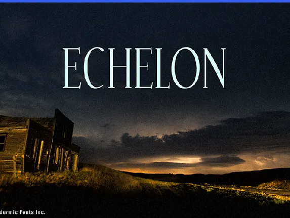 Echelon font