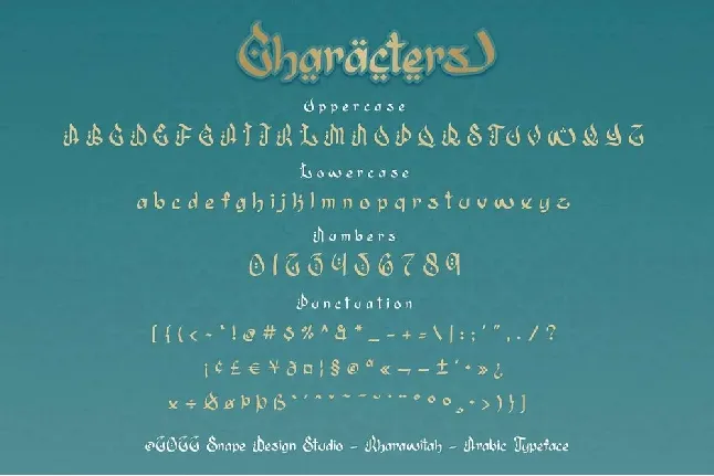 Kharawitah font