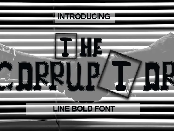 The Corruptor font