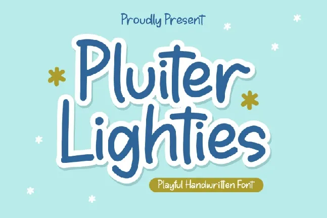 Pluiter Lighties font