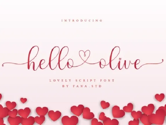 Hello Olive font