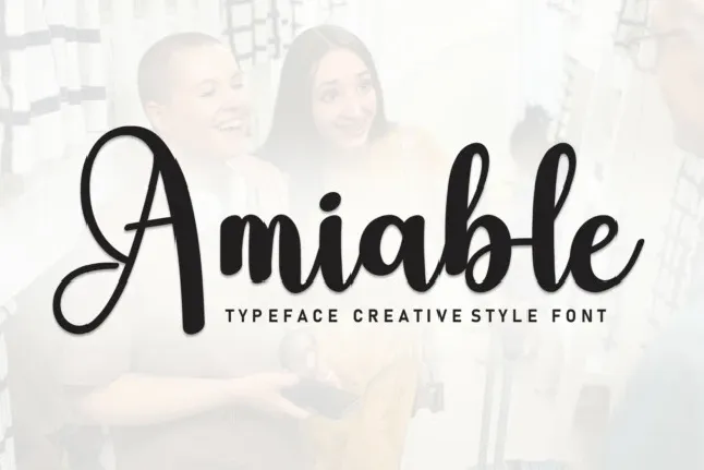 Amiable Script font