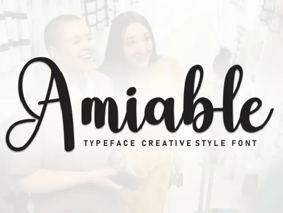 Amiable Script font