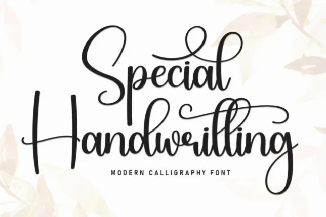 Special Handwritting font