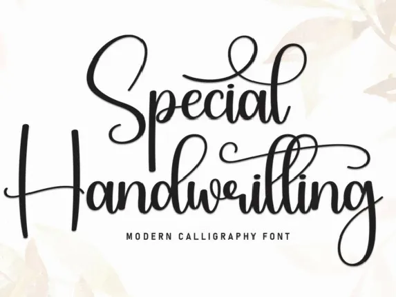 Special Handwritting font