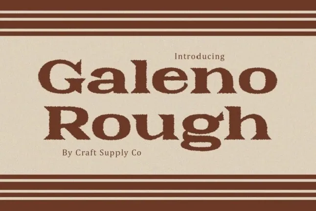 Galeno Rough font