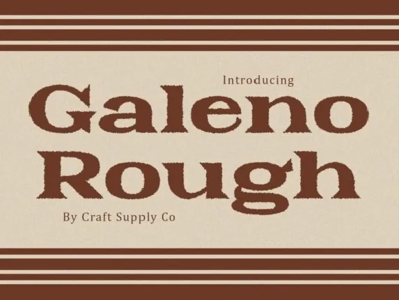 Galeno Rough font