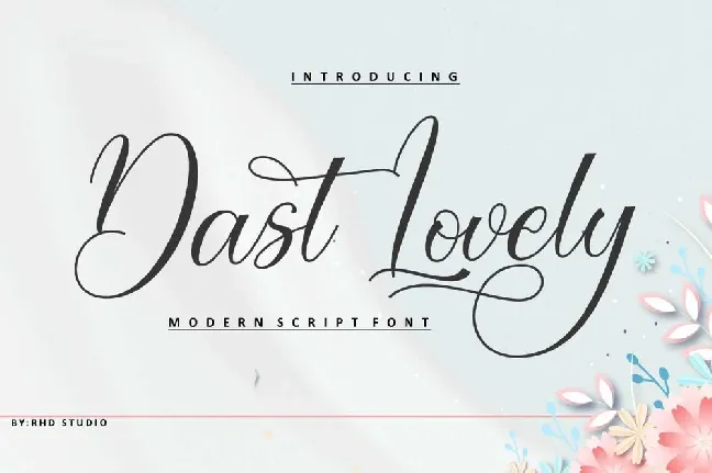 Dast Lovely font