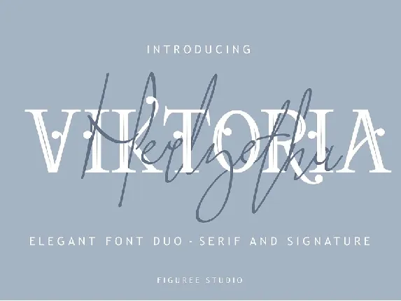 Viktoria Elegant Duo Free font