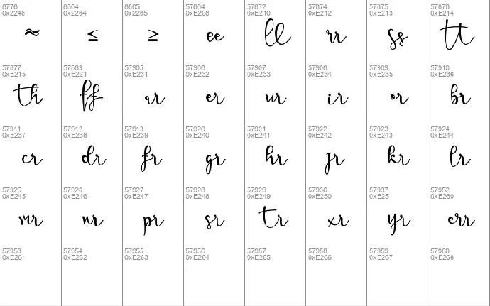 Sarleetta font